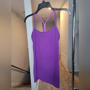 🍋 Lululemon Power Y Tank Purp/Blk sz 6